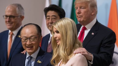 El presidente Trump y su hija Ivanka en el G20.