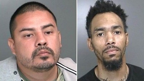 Oswaldo Alfaro (izquierda) y Walter Dancey fueron arrestados y podrían enfrentar a 25 años de cárcel.
