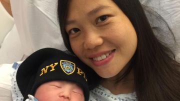 Pei Xia Chen, la viuda del agente de NYPD Wenjian Liu, dio a luz a una niña.
