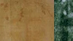 Fotografía de la Sábana Santa en dos versiones: a la izquierda, en positivo; y en negativo, a la derecha.