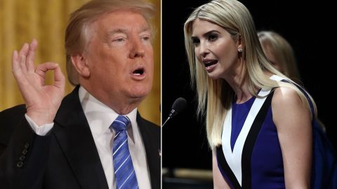 El presidente Trump defendió a su hija Ivanka, pero atacó a los Clinton, y Chelse le respondió.