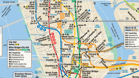 Mapa Subway NYC