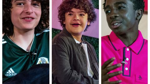 Finn Wolfhard, Gaten Matarazzo y Caleb McLaughlin participaron en el panel de Netflix el pasado 2 de agosto.