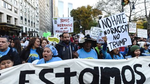 La marcha irá desde el Trump Hotel frente al Central Park hasta el Trump Tower en la Quinta avenida.