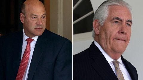 Gary Cohn y Rex Tillerson.