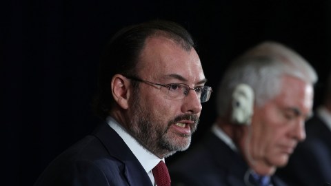 El canciller Videgaray endureció su postura sobre las amenazas del presidente Trump.