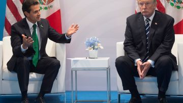 Enrique Peña Nieto y Donald Trump en el G-20.