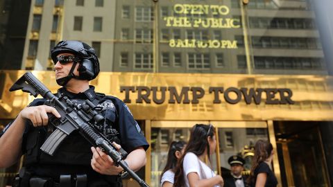 La vigilancia en la Torre Trump suele ser intensa