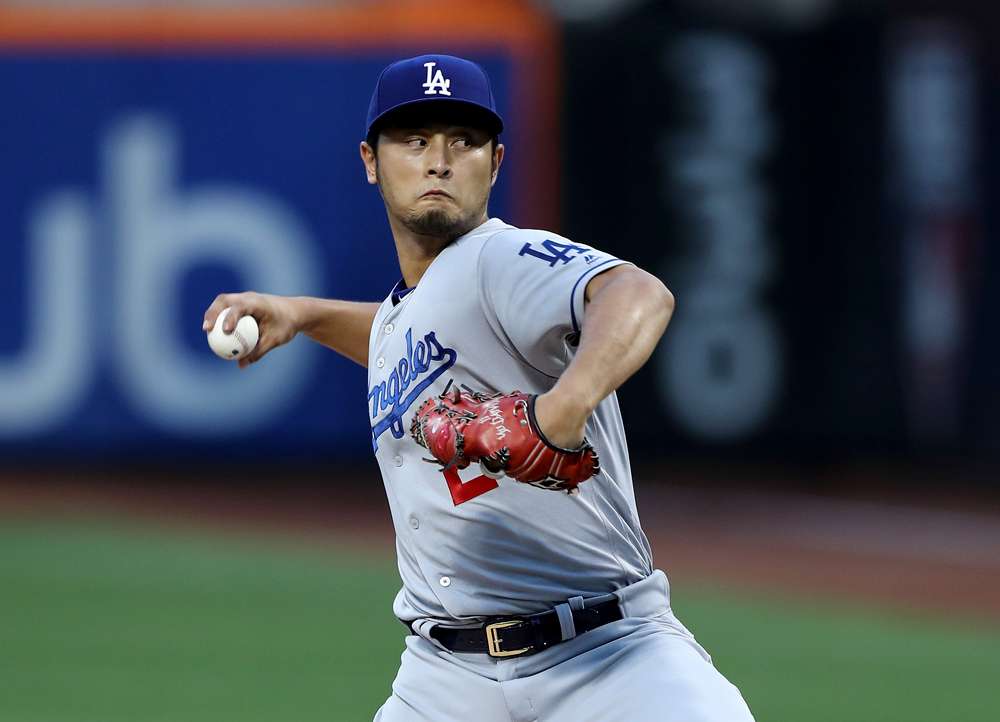  Yu Darvish  será el abridor de Dodgers.  Elsa/Getty Images