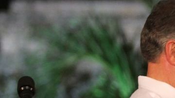 Pence con el presidente  de Colombia Juan Manuel Santos.   STR/AFP/Getty Images