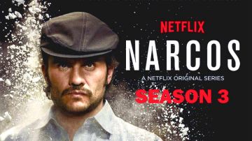 Cartel de la tercera temporada de Narcos.