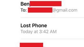 El joven compartió este pantallazo para probar que el ladrón devolvió el celular.