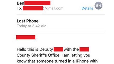 El joven compartió este pantallazo para probar que el ladrón devolvió el celular.
