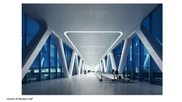 Rendering de las ultramodernas instalaciones del nuevo aeropuerto LaGuardia