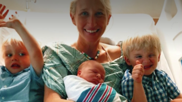 Anne Monoky Goldman dio a luz a su tercer hijo hace sólo un mes y medio.