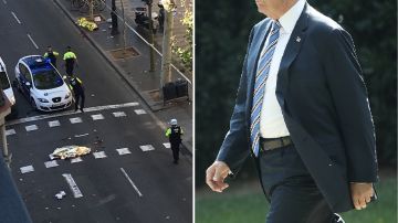 El presidente Trump lamentó los hechos en España que dejaron al menos 13 muertos y más de 50 heridos.