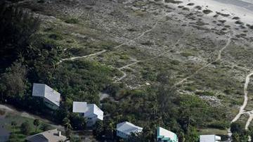 Vista aérea de Florida tras el paso del huracán Irma.
