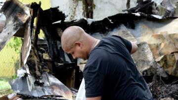 La Cruz Roja también ayudó a la familia.