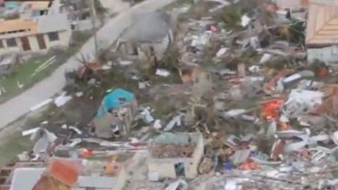 Barbuda fue atravesada por fue atravesada por el ojo de Irma.