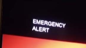 La alerta interrumpió la señal televisiva.