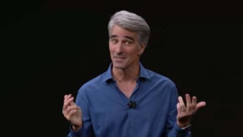 Craig Federighi, el vicepresidente de Ingeniería de Software de Apple, era el encargado de la presentación.