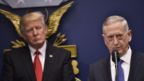 Jim Mattis es uno de los miembros del Gabinete más respetados por el presidente Trump.