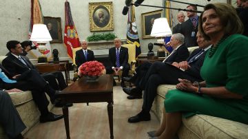 El presidente Trump ya se había reunido en la Casa Blanca con líderes del Congreso.