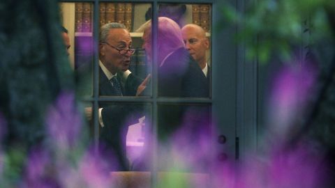 Schumer se reunió con el presidente Trump en la Casa Blanca.