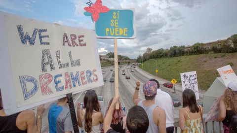 La decisión del presidente Trump contra los "DACAmentados" ha originado varias manifestaciones.