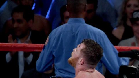 Canelo Álvarez y Gennady Golovkin al final de la pelea. Ethan Miller/Getty Images