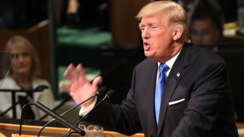 Donald Trump ante la ONU.