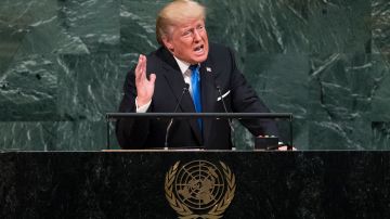 El presidente Trump dio su primer discurso ante las Naciones Unidas.