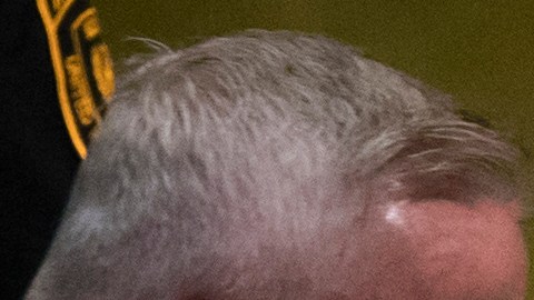 El presidente Trump previo a su discurso en las Naciones Unidas.