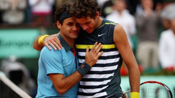 Federer y Del Potro en 2009.