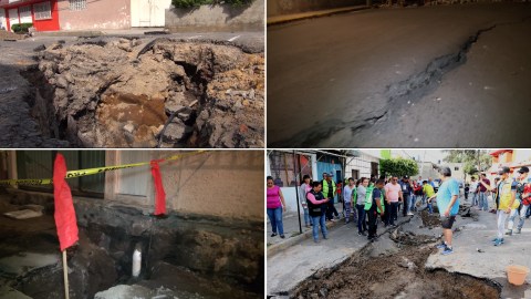 La profundidad de las grietas todavía se desconoce.