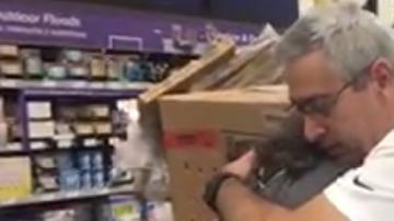 El conmovedor momento se hizo viral.