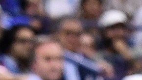 Nadal durante su partido contra Del Potro.