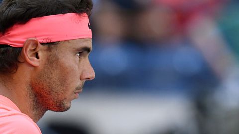 Rafael Nadal durante el partido contra Dolgopolov.