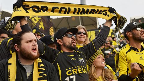 Hinchas del Columbus Crew. Jamie Sabau/Getty Images