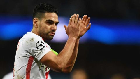 Falcao, delantero del Mónaco. Laurence Griffiths/Getty Images