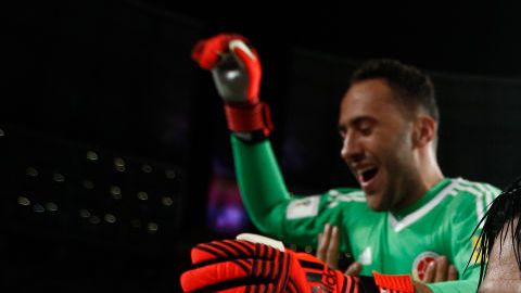 Radamel Falcao celebra con Colombia. Leonardo Fernandez/Getty Images