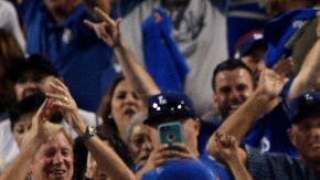 Escena del primer juego entre Dodgers y Cubs. Getty Images