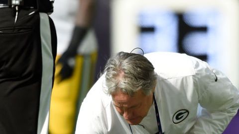 Aaron Rodgers fue retirado del terreno.  Hannah Foslien/Getty Images