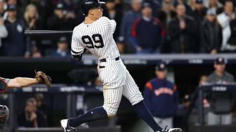 Aaron Judge pegó jonrón de tres carreras. Elsa/Getty Images