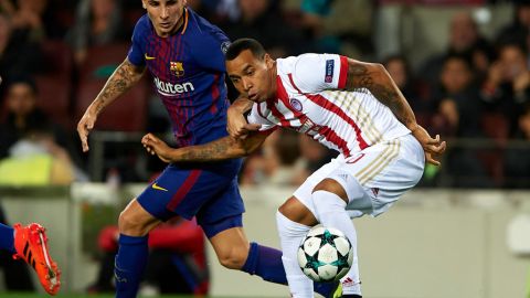 Barcelona enfrenta a Olympiakos.  Manuel Queimadelos Alonso/Getty Images