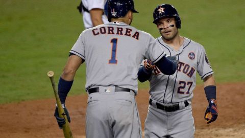 José Altuve y Carlos Correa. Getty Images