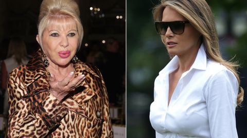 Ivana Trump y Melania Trump.