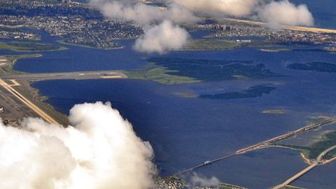 Vista de Jamaica Bay desde el noroeste.