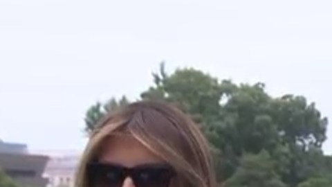 La historia de la "falsa Melania" circuló en redes sociales.