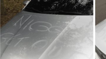 Según testigos, la Policía encontró cuatro huellas dactilares en el vehículo vandalizado.